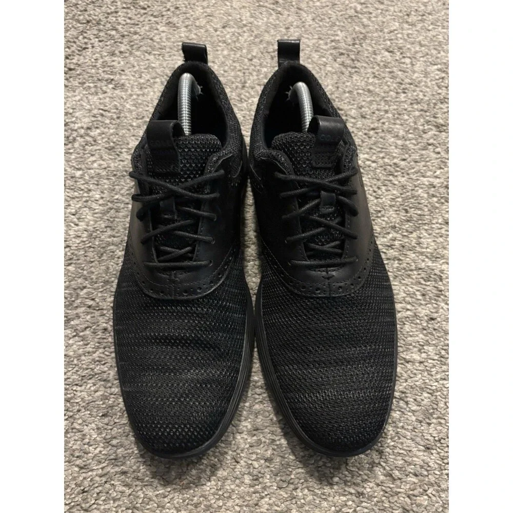 Cole Haan Grand Tour‎ Knit Oxford Mens 10M Black Casual Dress Sneakers